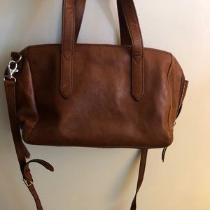 FOSSIL brown leather purse